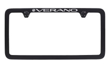 Buick Verano Black Coated License Plate Frame — Thin Rim Frame 