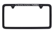 Buick Turbo Verano Black Coated License Plate Frame — Thin Rim Frame 