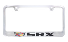 Cadillac SRX Chrome Plated License Plate Frame — Wide Bottom Frame