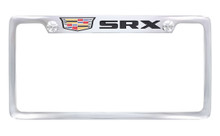 Cadillac SRX Chrome Plated License Plate Frame — Top Engraved Frame