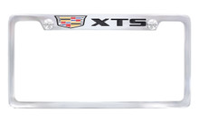 Cadillac XTS Chrome Plated License Plate Frame — Top Engraved Frame 