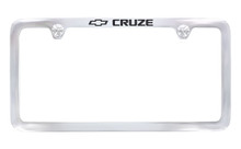 Chevy Cruze Chrome Plated License Plate Frame — Thin Rim Frame