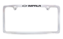 Chevy Impala Chrome Plated License Plate Frame — Thin Rim Frame 