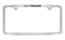 Chevy Tahoe Chrome Plated License Plate Frame — Thin Rim Frame