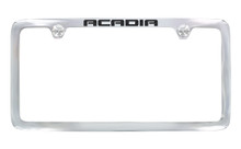 GMC Acadia Chrome Plated License Plate Frame — Thin Rim Frame 