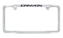GMC Canyon Chrome Plated License Plate Frame — Thin Rim Frame