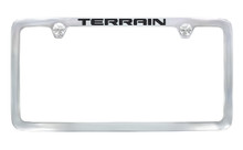 GMC Terrain Chrome Plated License Plate Frame — Thin Rim Frame