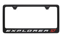 Ford Explorer ST Black Coated Zinc Metal License Plate Frame