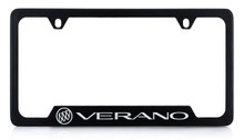 Black Coated License Plate Frame with Buick Verano Logo