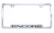 Chrome Plated License Plate Frame with Encore Logo