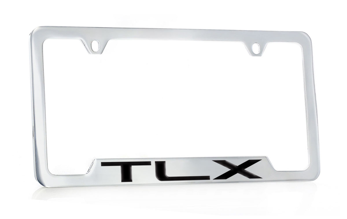 Acura Brand Chrome Plated Metal License Plate Frame with TLX