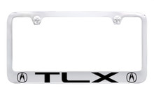 Acura Brand Chrome Plated Metal License Plate Frame with TLX imprint