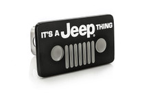 It's a Jeep Thing Matte Black Powder Coated Rectangular Hitch Cover