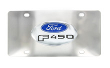 Ford F 450 Chrome Decorative Vanity License Plate with Ford Logo