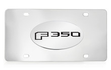 Ford F 350  logo Chrome Decorative Vanity License Plate