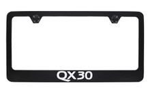 Infiniti QX30 Black Powder Coated License Frame_ Wide Bottom Frame Design
