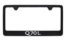Infiniti Q70L Black Powder Coated License Frame_ Wide Bottom Frame Design