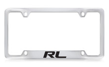 Acura RL Chrome Plated License Plate Frame_ Notch Bottom Frame
