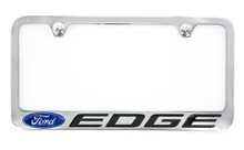 Ford Edge Chrome Plated metal license plate frame 