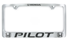 Honda PILOT Chrome Plated metal license plate frame 