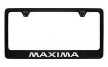 Nissan Maxima Black Coated License Plate Frame
