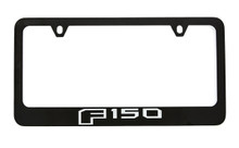 Ford F-150 wordmark Black Coated metal license plate frame 