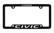Honda Civic Black Coated Zinc License Plate Frame 