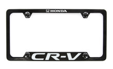 Honda CR-V Black Coated Zinc License Plate Frame 