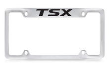 Acura TSX Chrome Plated License Plate Frame Folder 