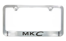 Lincoln MKC Chrome Plated Metal License Plate Frame _ Wide Bottom Frame
