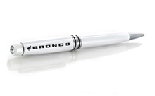 Ford Bronco White Crystal Pen embellished with premium crystal _ 3 Crystal Colors to choose from