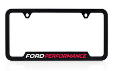Ford Performance UV Printed Black Plastic License Plate Frame - New Ford Performance Logo 