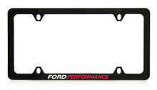 Ford Performance UV Printed Black Plastic Thin Rim License Frame - New Ford Performance Logo 