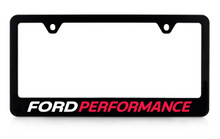 Ford Performance UV Printed Black Plastic License Frame - New Ford Performance Logo 