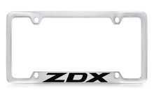 Acura ZDX Officially Licensed Chrome License Plate Frame Folder - Notch Bottom Frame
