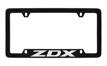 Acura ZDX Officially Licensed Black License Plate Frame Holder - Notch Bottom Frame