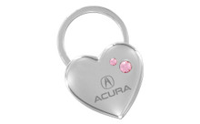 Acura Heart Key Chain Embellished With Dazzling Crystals (ACKCYH-P300-A)