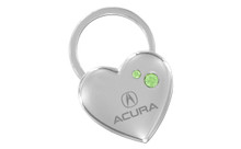 Acura Heart Key Chain Embellished With Swarovski Crystals(ACKCYH-G300-A)