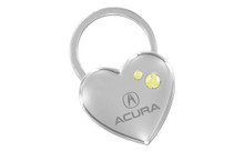 Acura Heart Key Chain Embellished With Swarovski Crystals (ACKCYH-Y300-A)