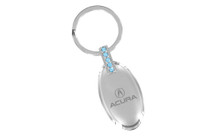 Acura Oval Key Chain Embellished With Dazzling Crystals (ACKCYO-B300-A)