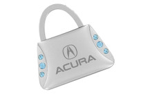 Acura Purse Shaped Keychain Embellished With Swarovski Crystals