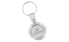 Acura Round Key Chain Embellished With Dazzling Crystals