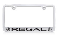 Buick Regal Dual Logos Chrome Plated License Plate Frame