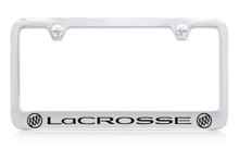 Buick Lacrosse Dual Logos Chrome Plated License Plate Frame
