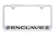 Buick Enclave Dual Logos Chrome Plated License Plate Frame