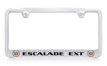Cadillac Escalade Ext Chrome Plated Metal License Plate Frame Holder