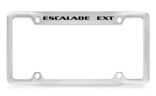 Cadillac Escalade Ext Top Engrave With Block Letters License Plate Frame Holder