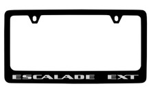 Cadillac Escalade Ext Black Coated Metal License Plate Frame Holder