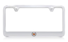 Cadillac Logo Chrome Plated Metal License Plate Frame Holder