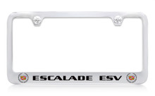 Cadillac Escalade ESV Chrome Plated Metal License Plate Frame Holder